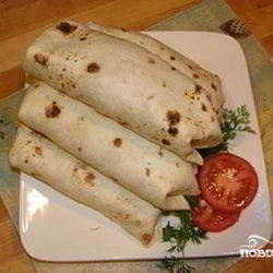 Рецепт Буррито с ветчиной и сыром