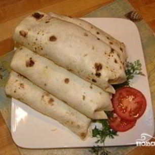 Рецепт Буррито с ветчиной и сыром