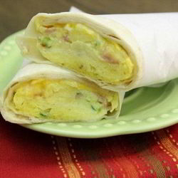 Рецепт Простого буррито с ветчиной и сыром