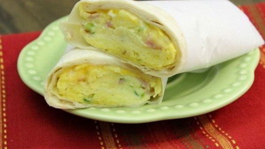 Рецепт простого буррито с ветчиной и сыром