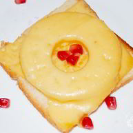 Рецепт Бутерброда с ананасом и сыром