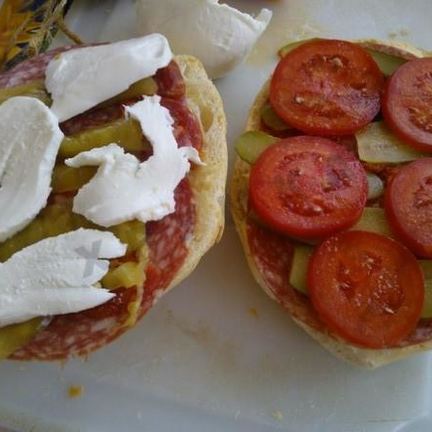 Рецепт Бутерброда с моцареллой