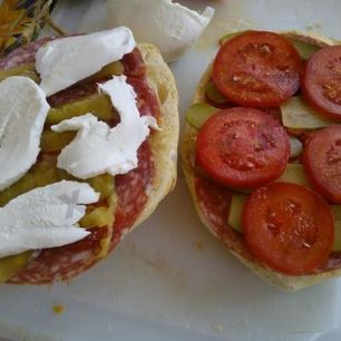 Рецепт Бутерброда с моцареллой