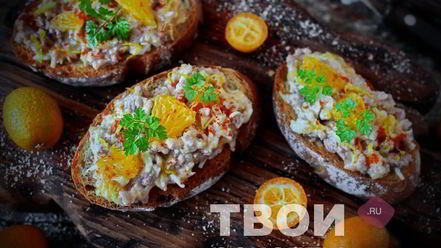 Рецепт бутерброда с печенью трески