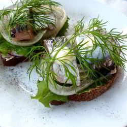 Рецепт Бутерброда с соленой селедкой и редисом