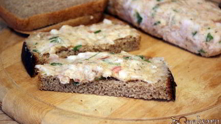 Рецепт Бутербродной намазки из сала с чесноком