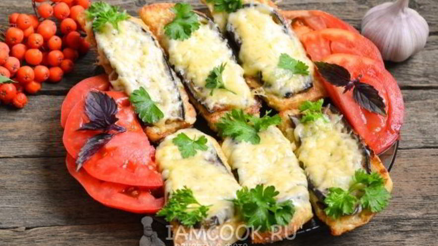 Рецепт бутербродов с баклажанами