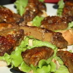 Рецепт Бутербродов с глазированной печенью