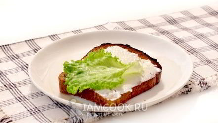 Рецепт бутербродов с мягкой брынзой и овощами