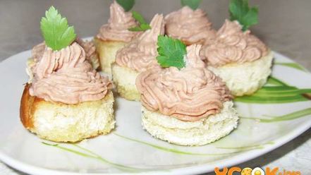 Рецепт бутербродов с паштетом