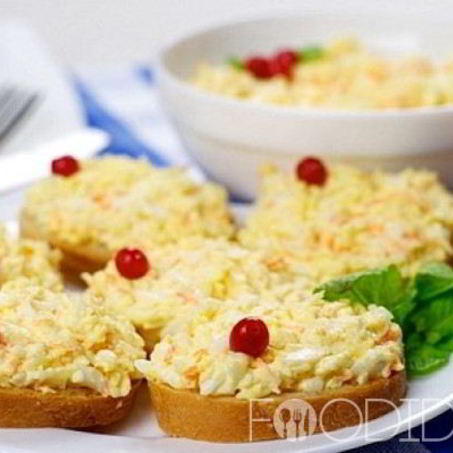 Рецепт Бутербродов с сыром и чесноком