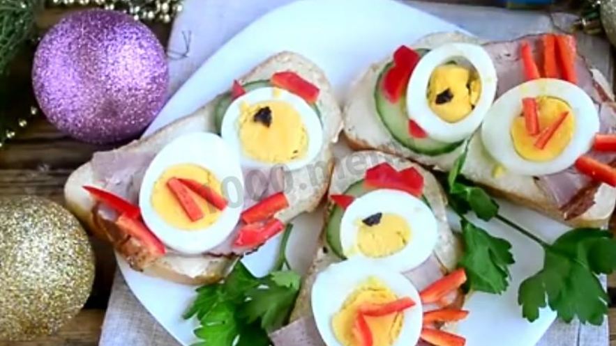 Рецепт быстрых бутербродов петушки