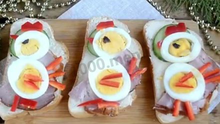 Рецепт быстрых бутербродов петушки