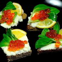 Бутерброды с икрой