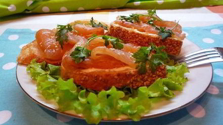 Рецепт датского бутерброда с куриной нарезкой