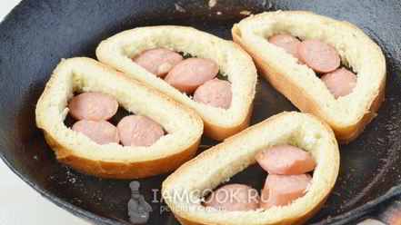 Рецепт горячих бутербродов на сковороде