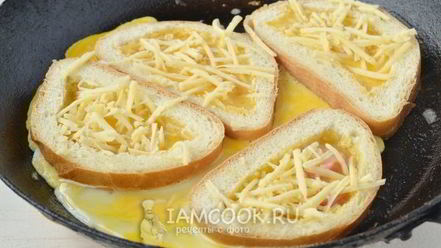 Рецепт горячих бутербродов на сковороде