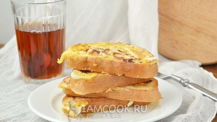 Рецепт горячих бутербродов на сковороде