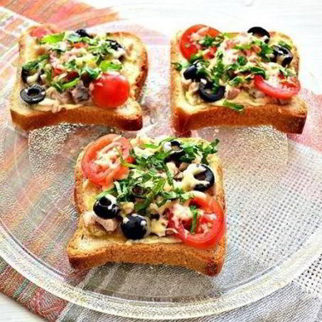 Рецепт Горячих бутербродов с курицей и сыром