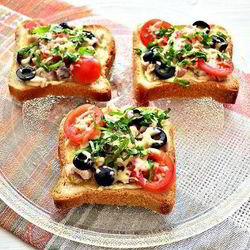 Рецепт Горячих бутербродов с курицей и сыром