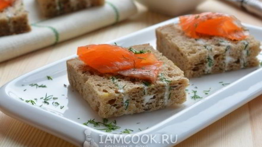 Рецепт полосатых бутербродов