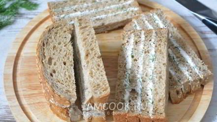 Рецепт полосатых бутербродов