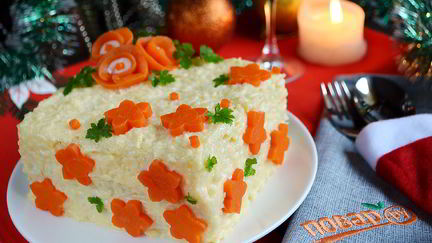 Рецепт Закусочного бутербродного торта с рыбой