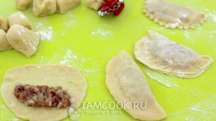 Рецепт чебуреков из заварного теста