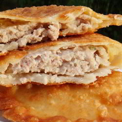 Рецепт Чебуреков на кефире с мясным фаршем