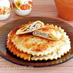 Рецепт Чебуреков на кефире с мясом