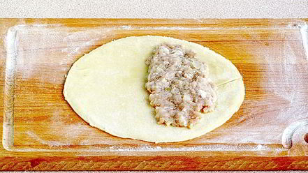 Рецепт чебуреков на кефире с мясом