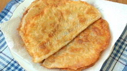 Рецепт чебуреков с картошкой