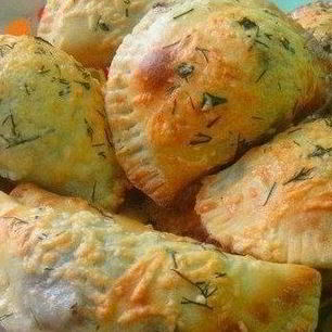 Рецепт Чебуреков с мясным фаршем в духовке