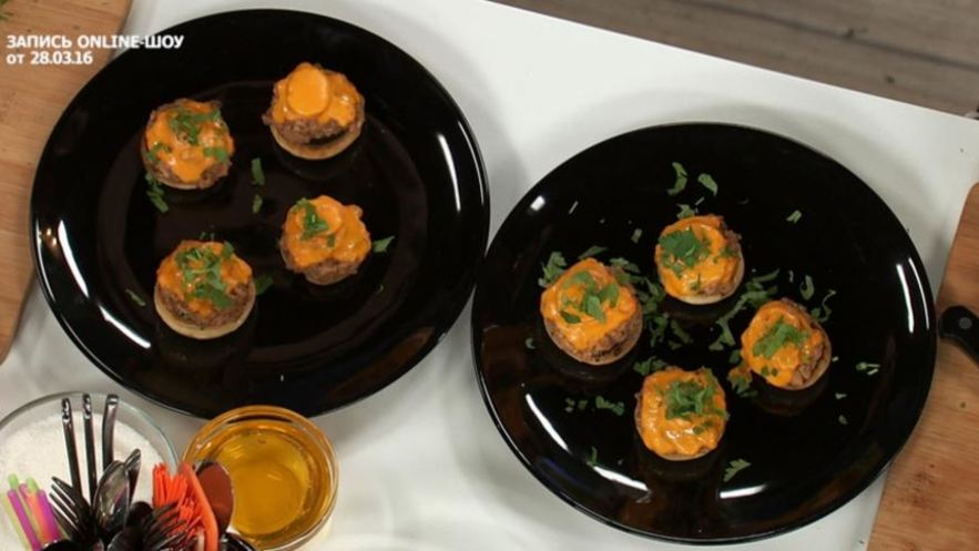 Рецепт чизбургера из грибов