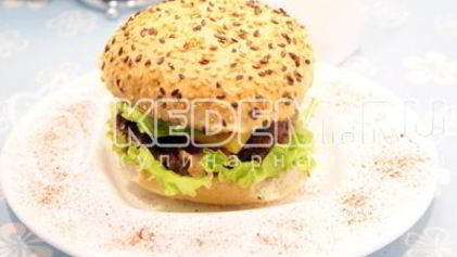 Рецепт Чизбургера с беконом