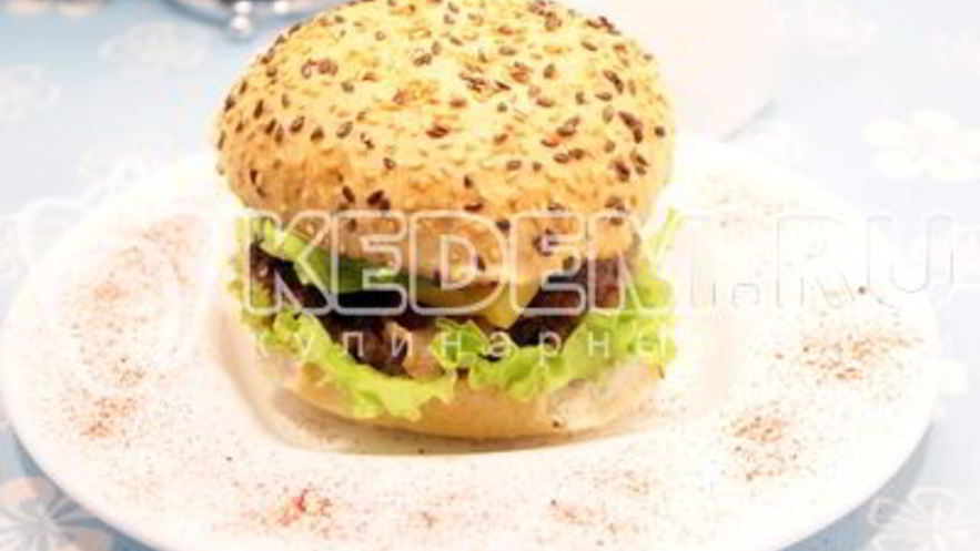 Рецепт чизбургера с беконом