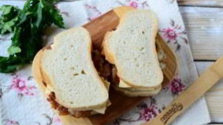 Рецепт чизбургера во французском тосте