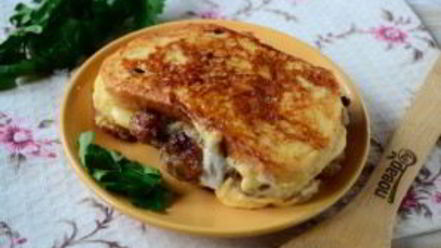 Рецепт чизбургера во французском тосте