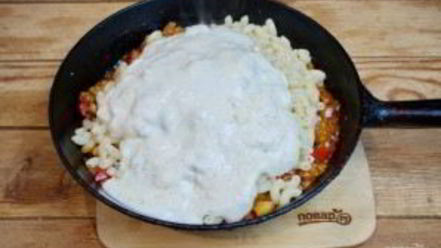 Рецепт макарон чизбургер