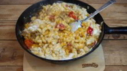 Рецепт макарон чизбургер