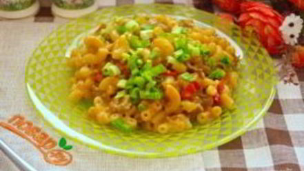 Рецепт макарон чизбургер