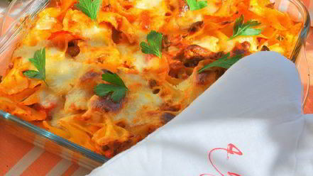 Рецепт запеченной пасты чизбургер