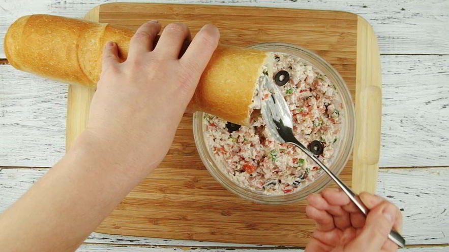 Рецепт фаршированного багета