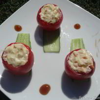 Фаршированные помидоры плавленным сыром