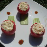 Рецепт Фаршированных помидоров плавленным сыром