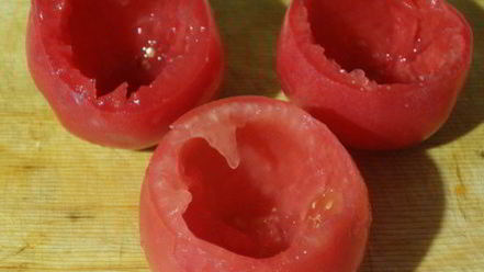 Рецепт фаршированных помидоров плавленным сыром
