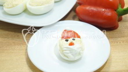 Рецепт фаршированных яиц дед мороз