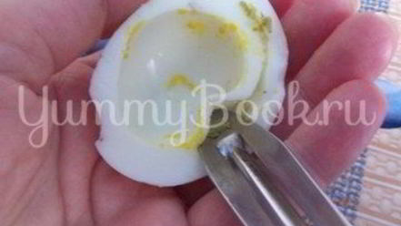 Рецепт фаршированных яиц икрой минтая