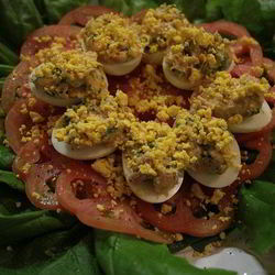 Рецепт Фаршированных яиц Мимоза