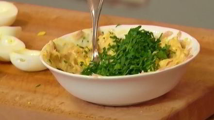 Рецепт фаршированных яиц мимоза